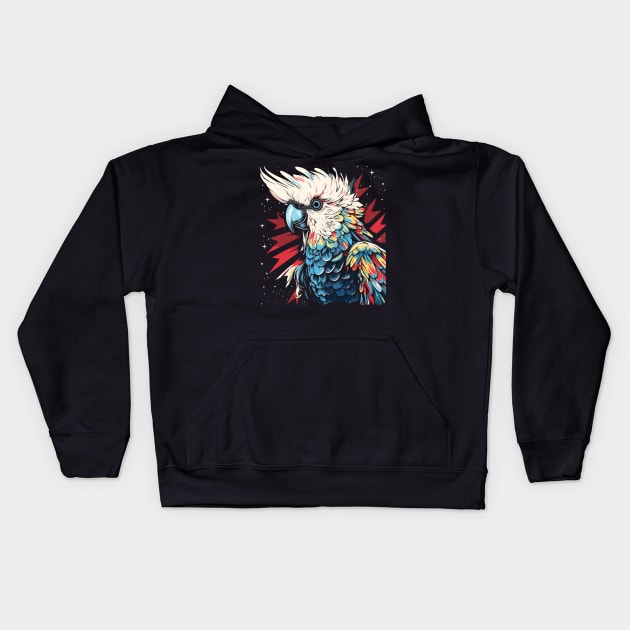 Patriotic Cockatoo Kids Hoodie by JH Mart